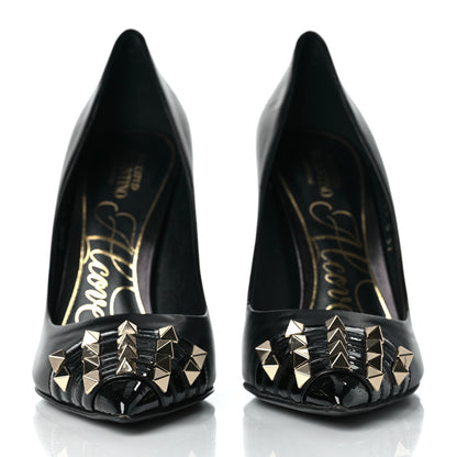 Valentino Garavani Kidskin Rockstud Alcove 110mm Pumps 37 Black 2 of 9