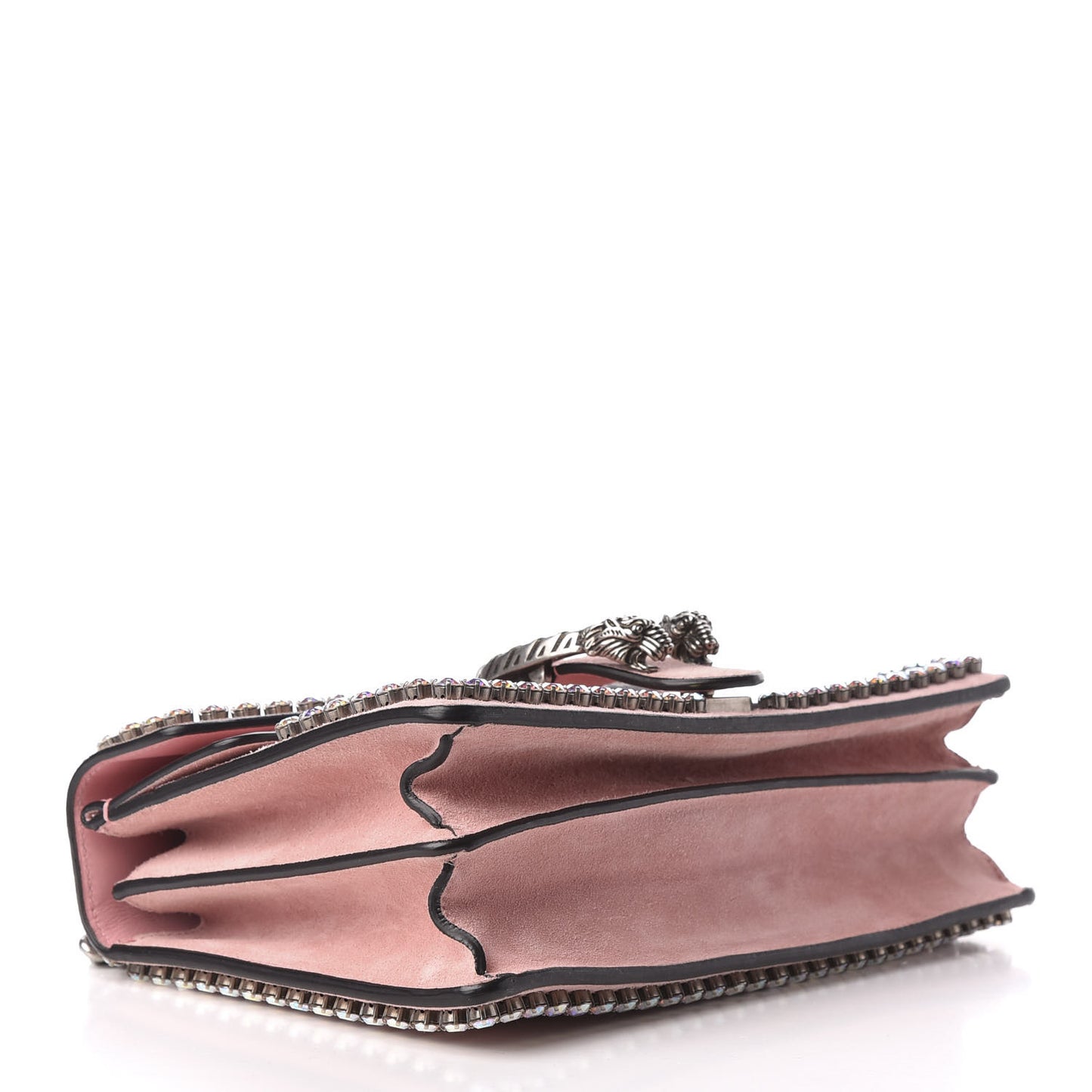 Suede Crystal Small Dionysus Shoulder Bag Peonia