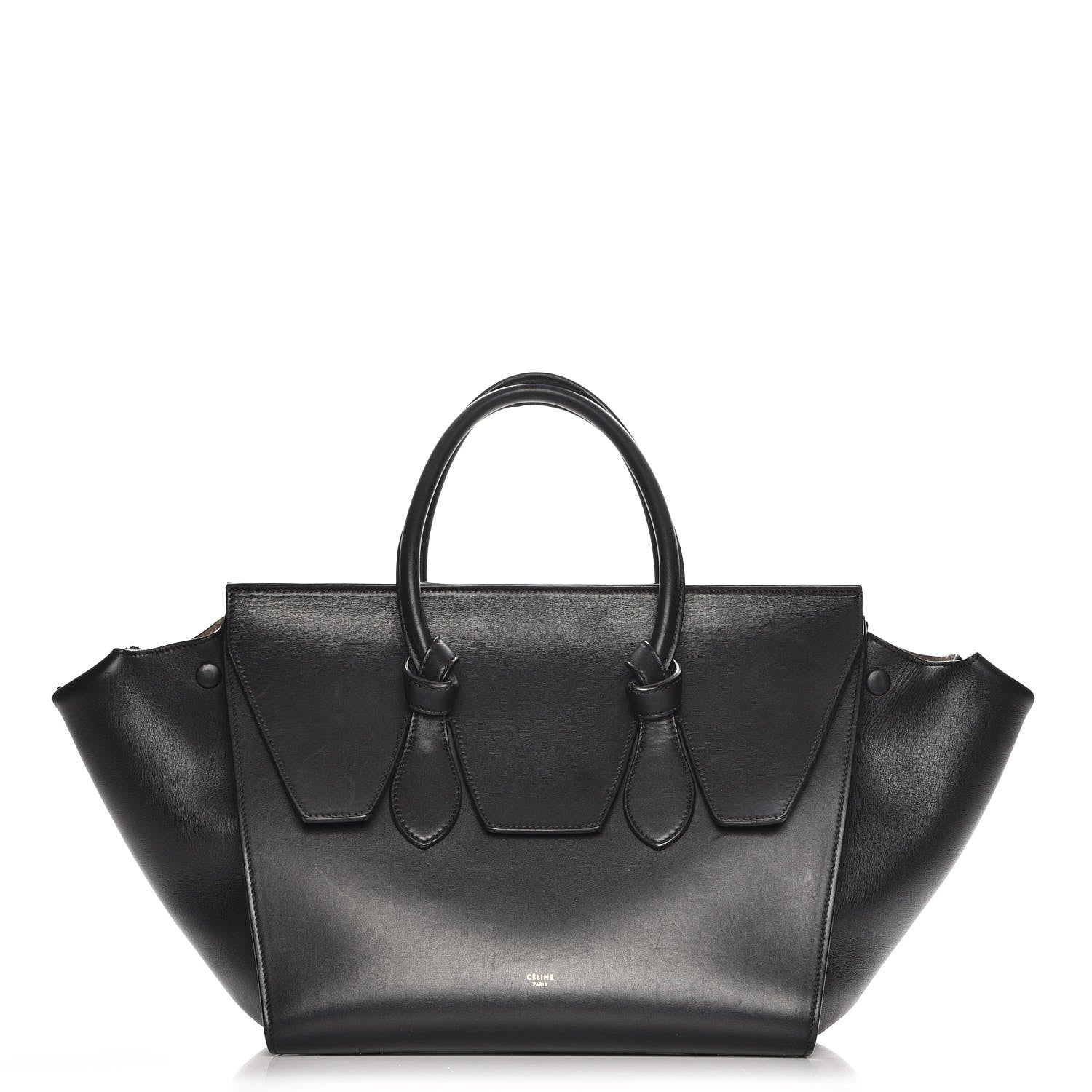 Celine Smooth Calfskin Small Tie Knot Tote Black 1 of 18