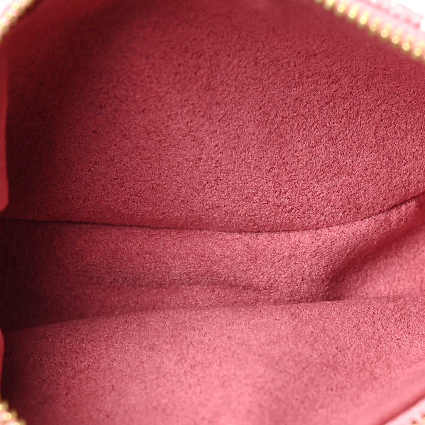 Denim Jacquard Monogram Micro Pochette Accessories Rose