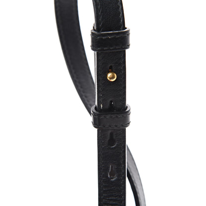 Gucci Calfskin Matelasse Small GG Marmont Chain Shoulder Bag Black 13 of 15