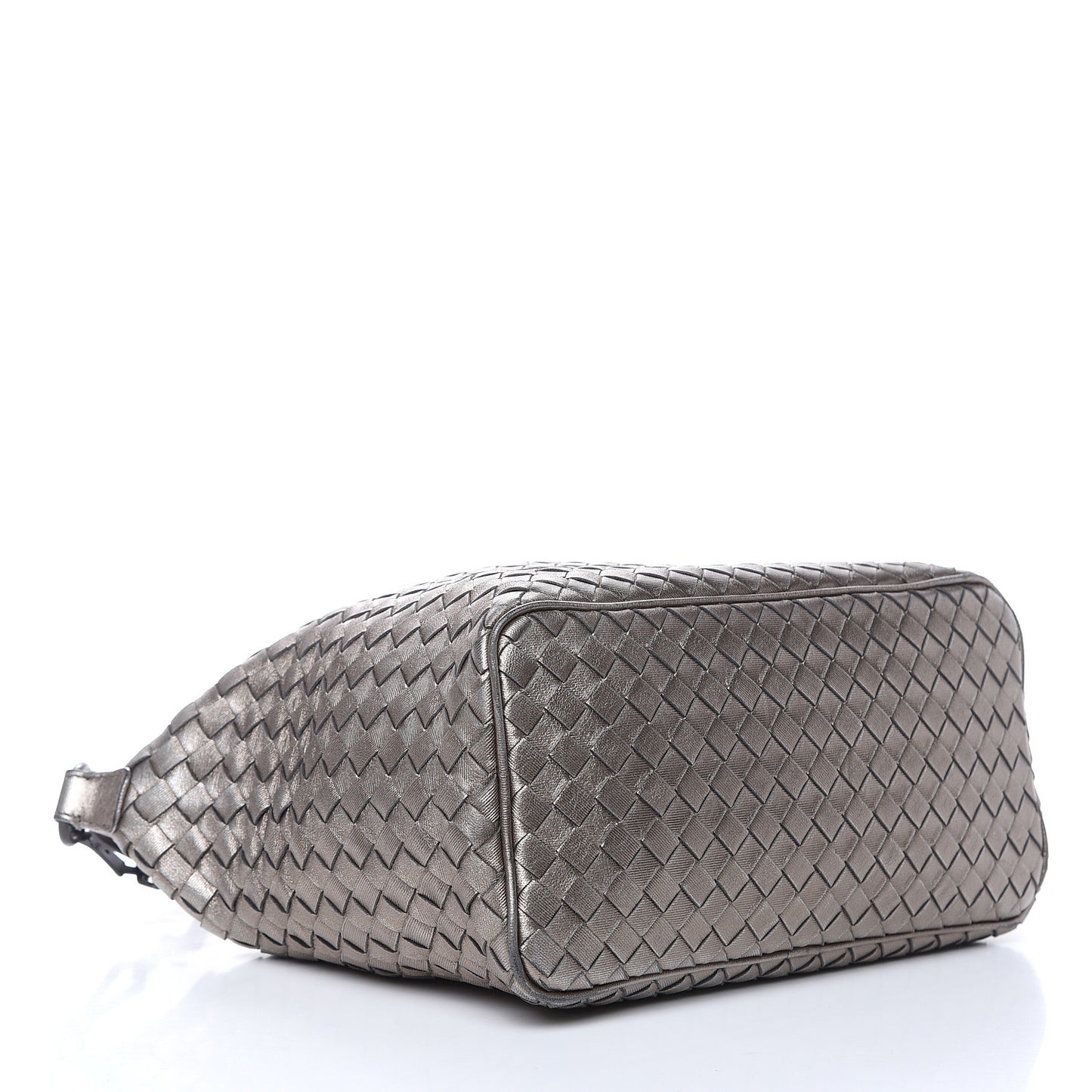 Metallic Grosgrain Intrecciato Small Shoulder Bag