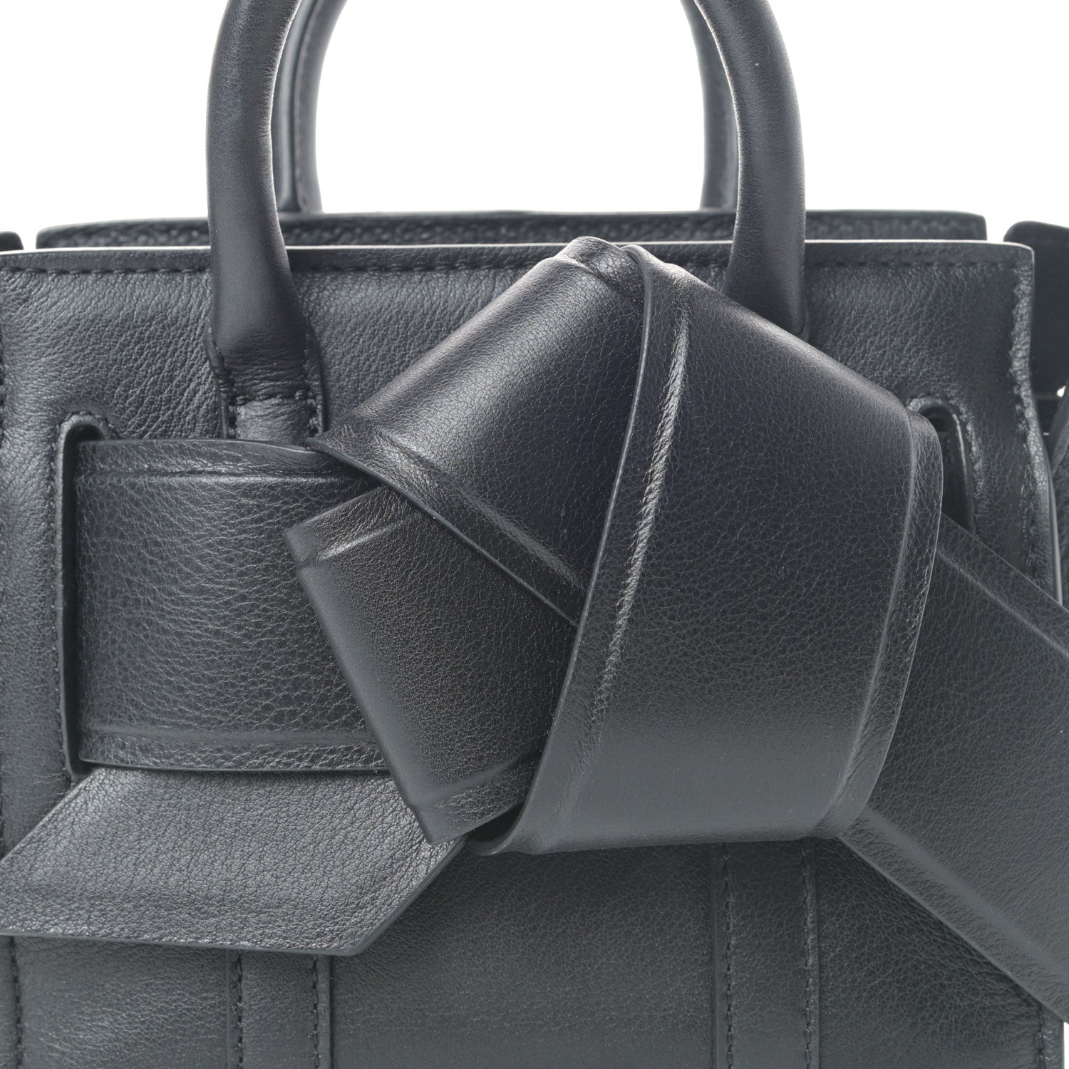 Mulberry x ACNE STUDIOS Grained Calfskin Musubi Bayswater Satchel Black 9 of 9