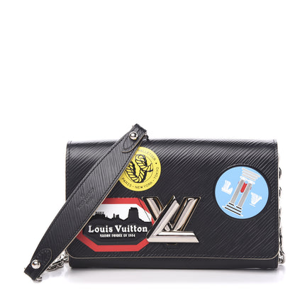 Louis Vuitton Epi World Tour Twist Chain Wallet Black 1 of 9