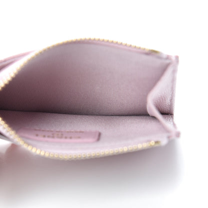 Chanel Caviar Quilted CC Zip Card Holder Light Pink 5 of 8