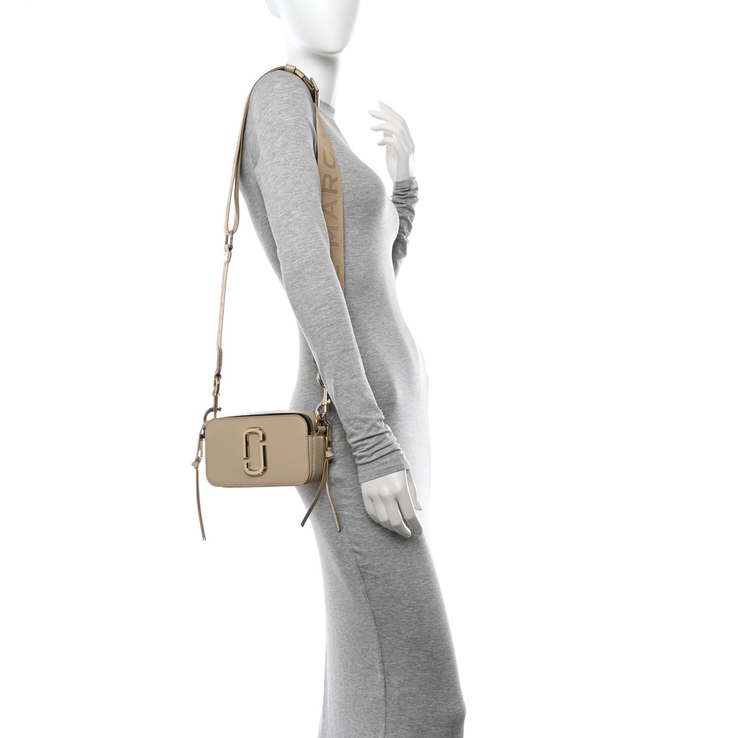 Saffiano Small Snapshot Camera Bag Khaki