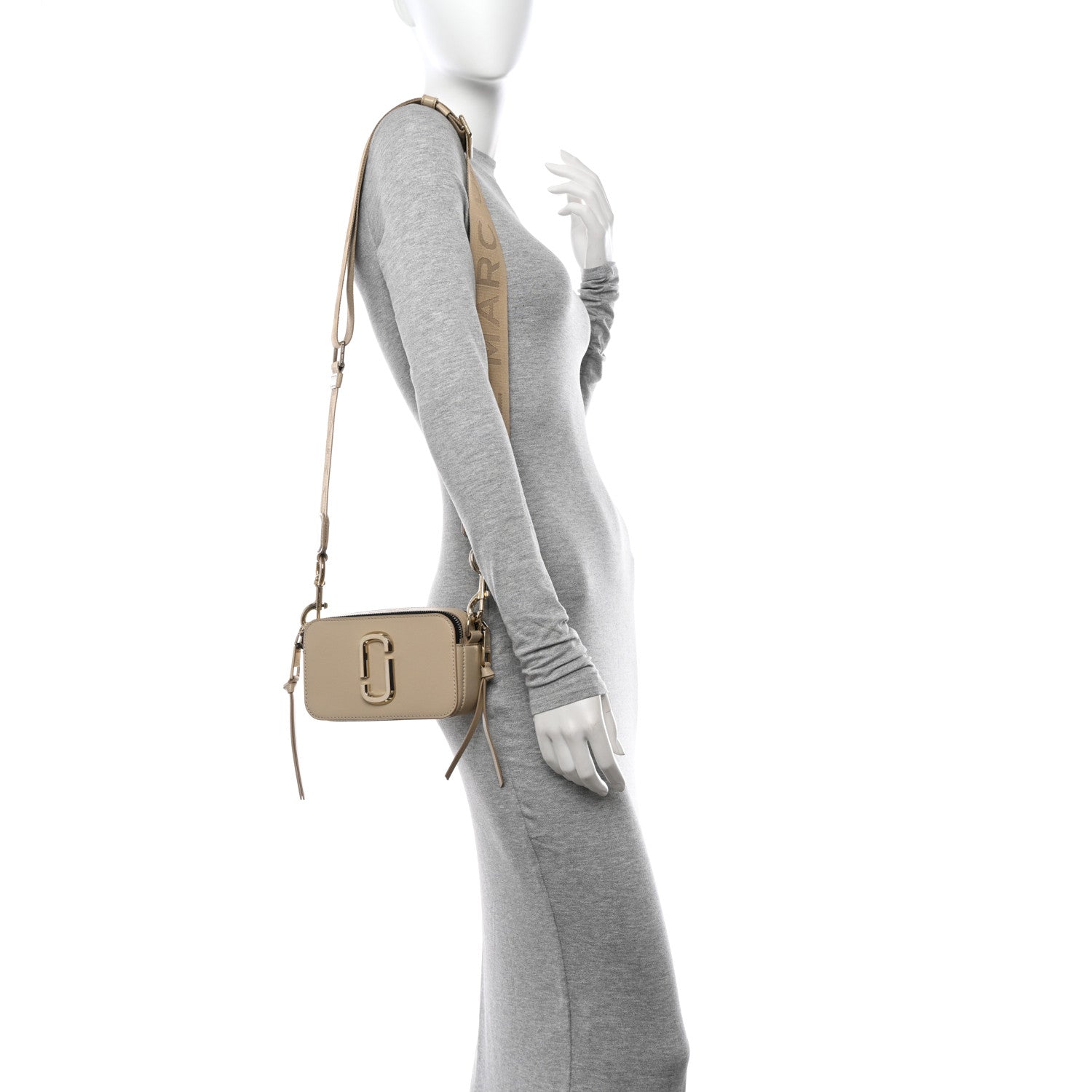 Marc Jacobs Saffiano Small Snapshot Camera Bag Khaki 3 of 12