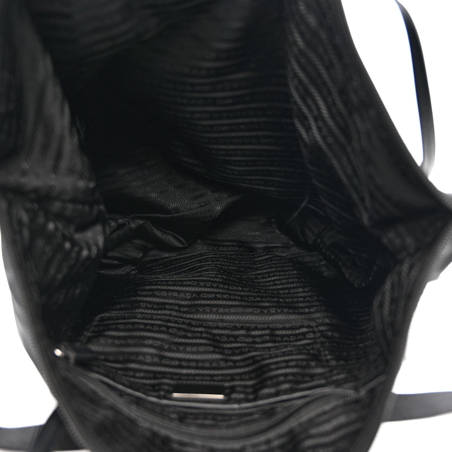 Tessuto Nylon Saffiano Tote Black