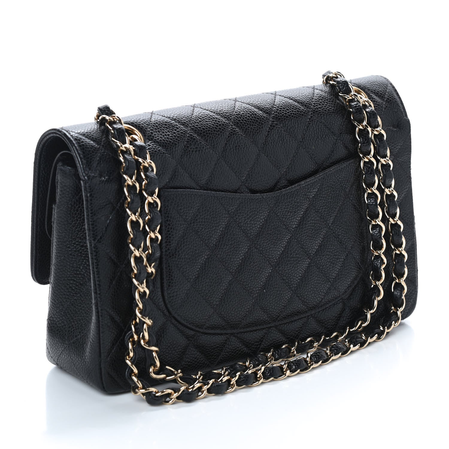 Chanel Caviar Quilted Medium Double Flap Black 3 of 13