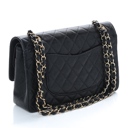 Chanel Caviar Quilted Medium Double Flap Black 3 of 13
