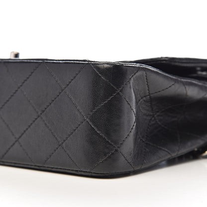 Chanel Lambskin Quilted Medium Double Flap Black 15 of 16