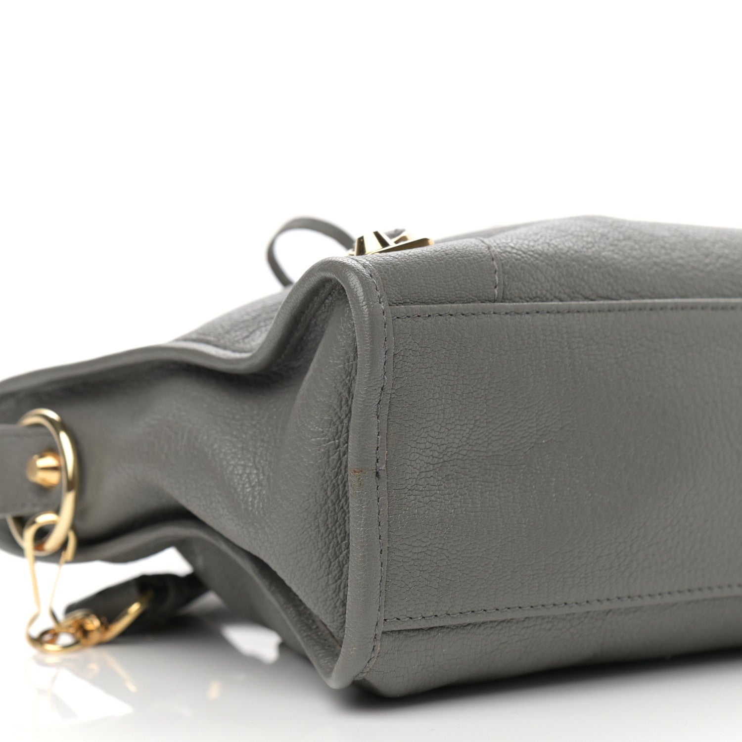 Balenciaga Chevre Gold Metallic Edge Hardware S City Gris Acier 8 of 9