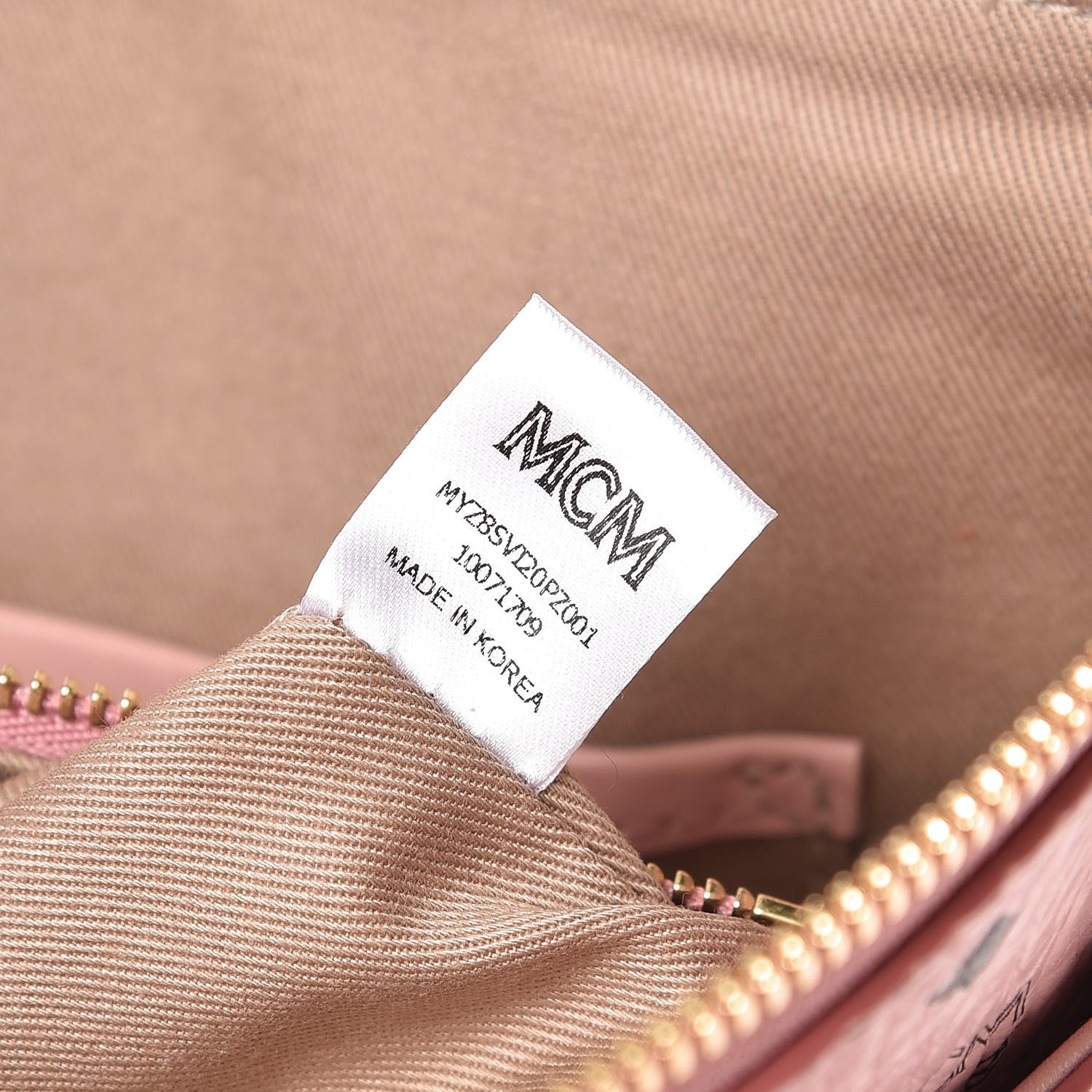 MCM Visetos Medium Crossbody Pouch Soft Pink 8 of 13
