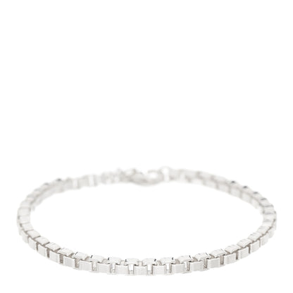 Tiffany Sterling Silver 4mm Venetian Link Bracelet 1 of 5