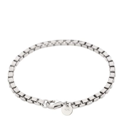 Tiffany Sterling Silver 4mm Venetian Link Bracelet 2 of 3