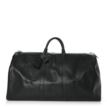 Louis Vuitton Epi Keepall 55 Black 1 of 7