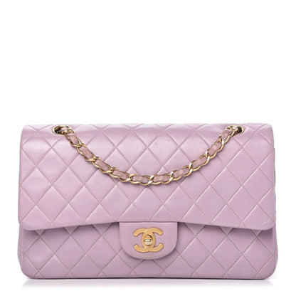 Chanel Lambskin Quilted Medium Double Flap Light Purple 1 of 11