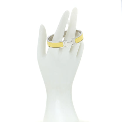 Hermes Enamel Narrow Clic Clac H Bracelet GM Jaune D'Or 2 of 6