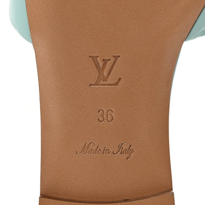 Louis Vuitton Lambskin Embossed Monogram Revival Flat Mules 36 9 of 9
