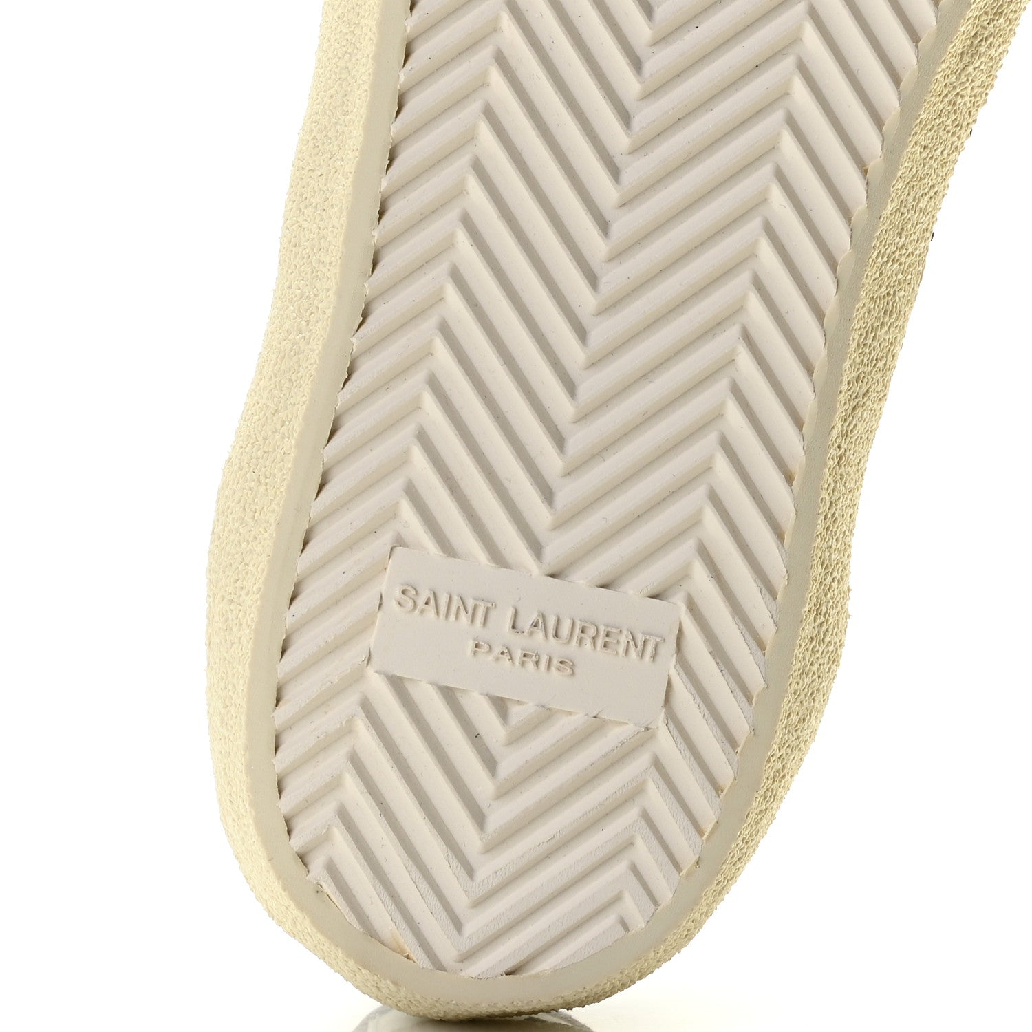 Saint Laurent Calfskin Star Court Sneakers 37 White Black 11 of 11