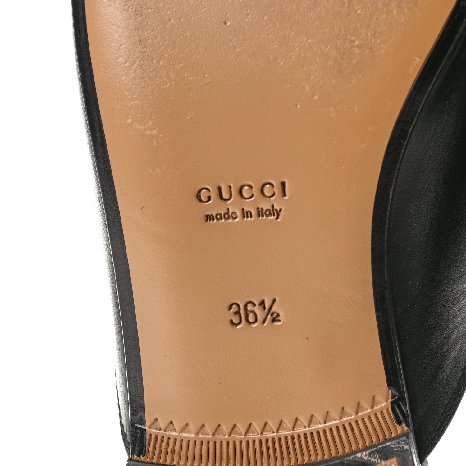 Gucci Calfskin Womens Princetown Slippers 36.5 Black 8 of 11