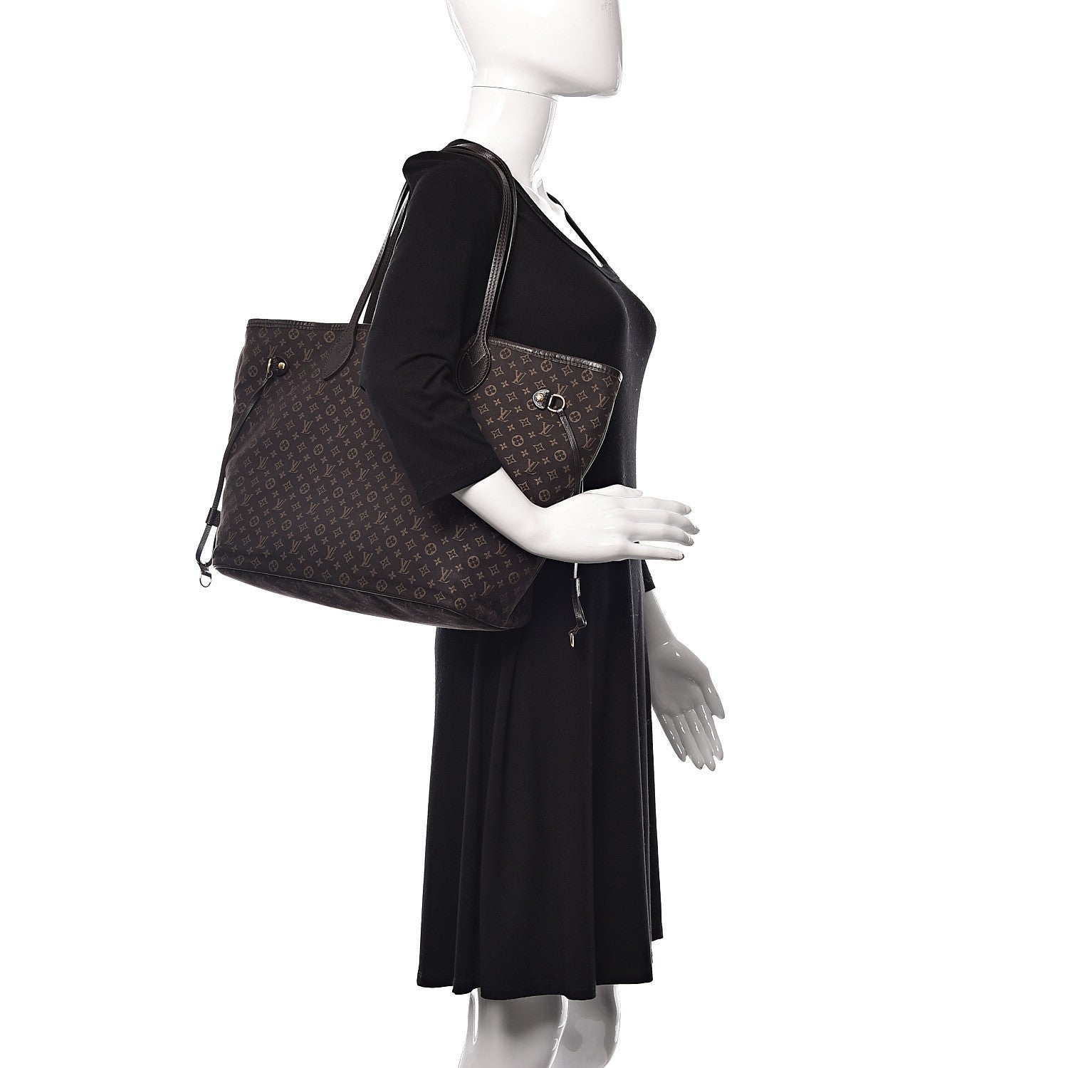 Louis Vuitton Monogram Idylle Neverfull MM Fusain 2 of 13