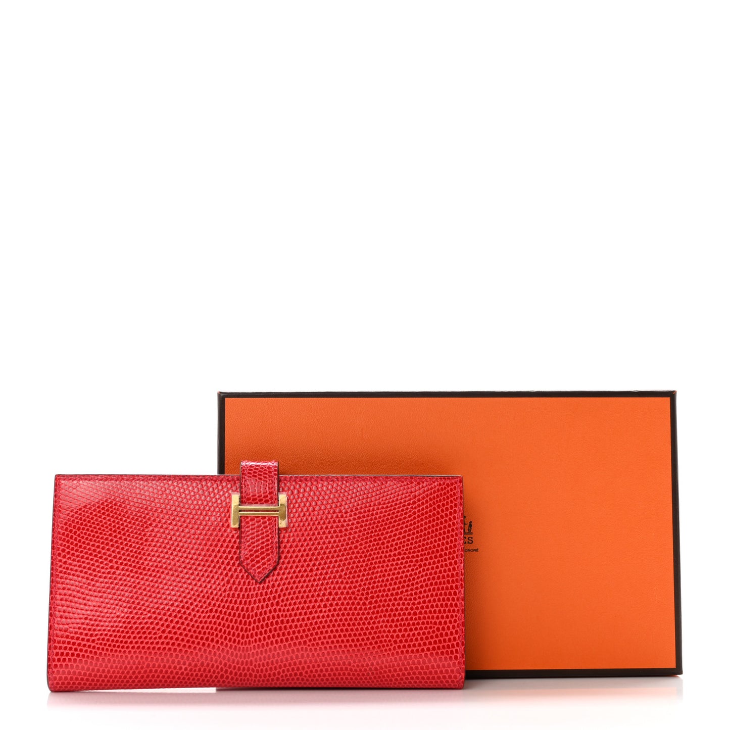 Lizard Bearn Gusset Wallet Rose Extreme