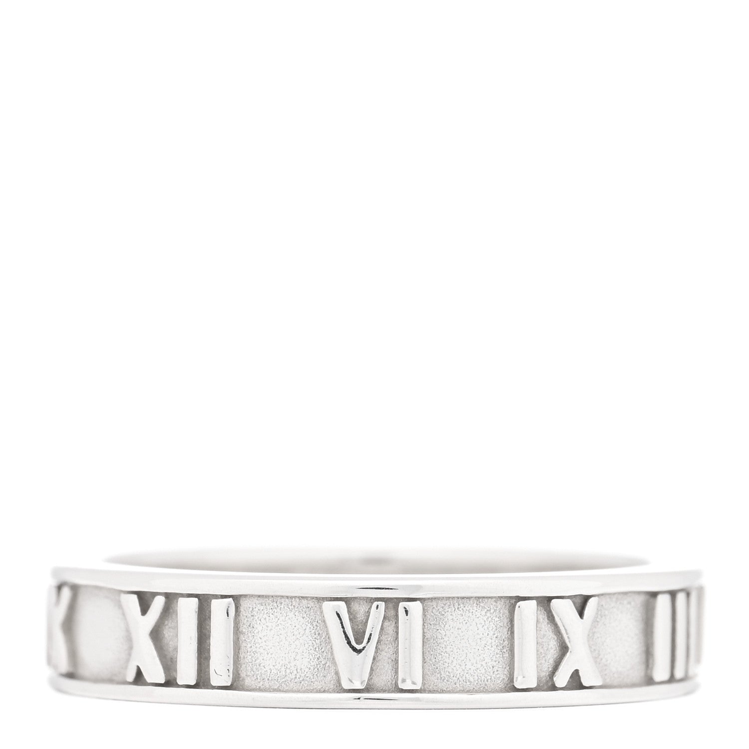 Tiffany Sterling Silver Narrow Atlas Ring 53 6.5 3 of 4