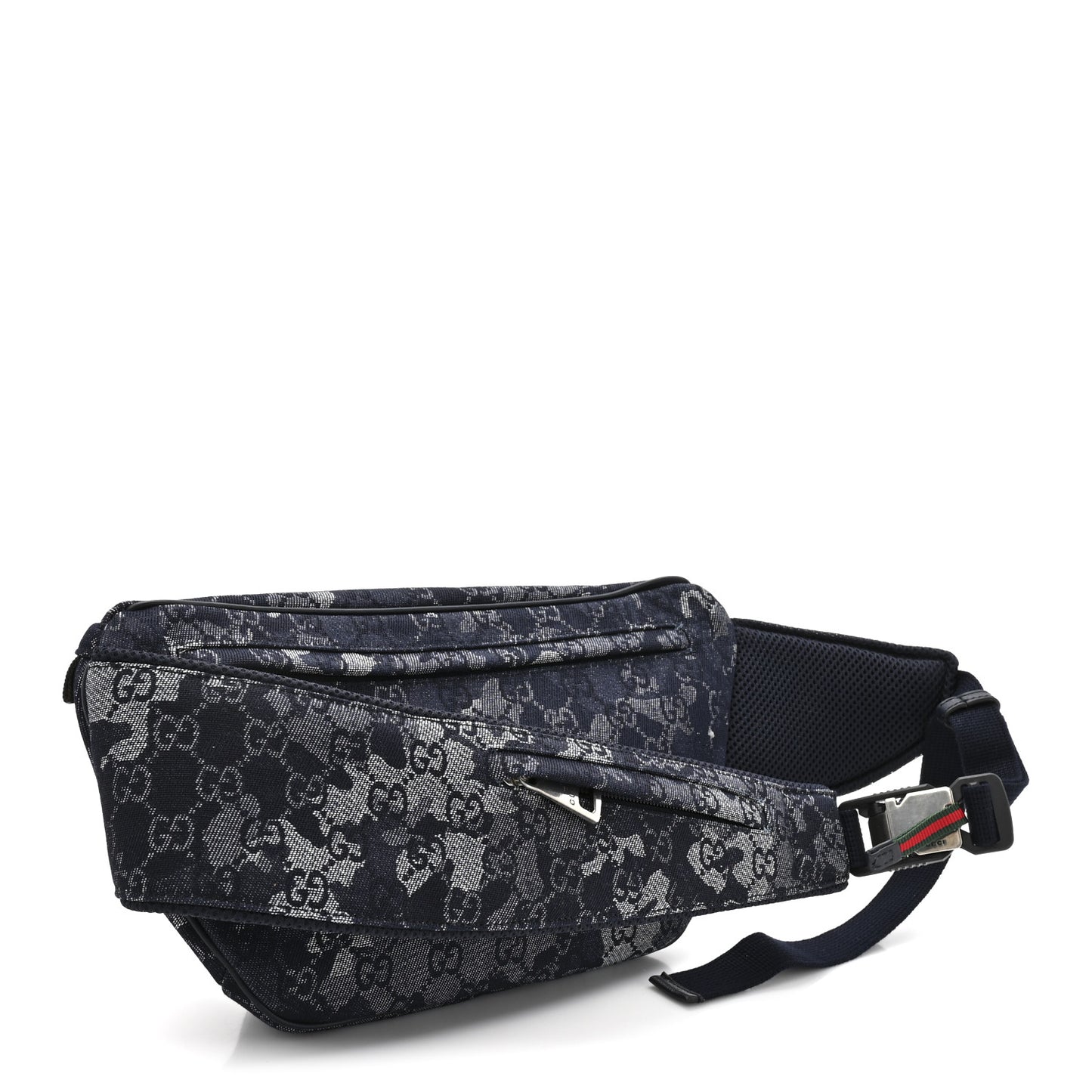 Denim GG Monogram Camouflage Belt Bag Blue