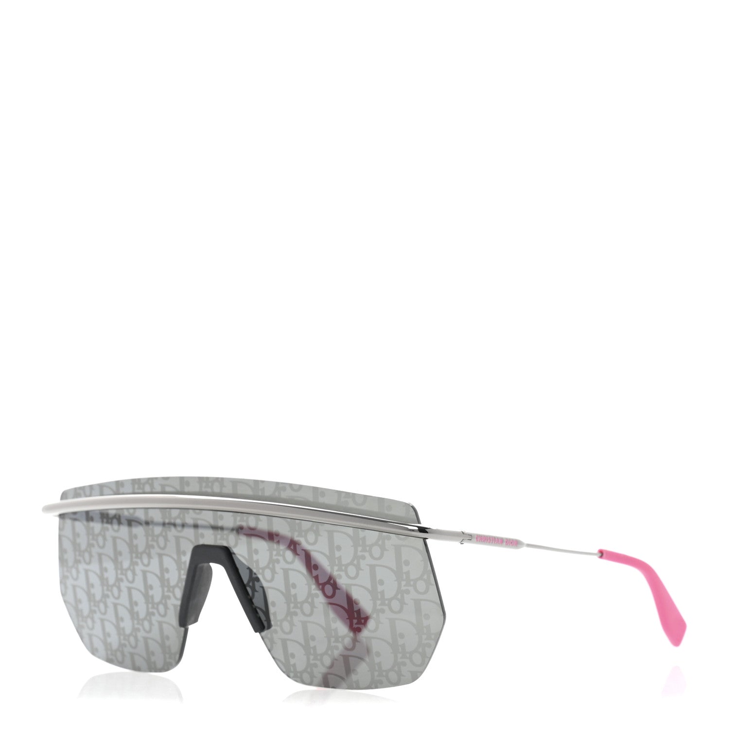 Christian Dior Metal Oblique DiorMotion M1I Mask Sunglasses Grey Pink 1 of 8
