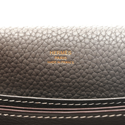 Hermes Taurillon Clemence Sac Roulis 23 Etain 6 of 12