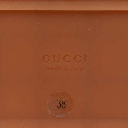 Gucci Monogram Maxi GG Angelina Platform 55mm Slide Sandals 38 Camel Ebony 7 of 9