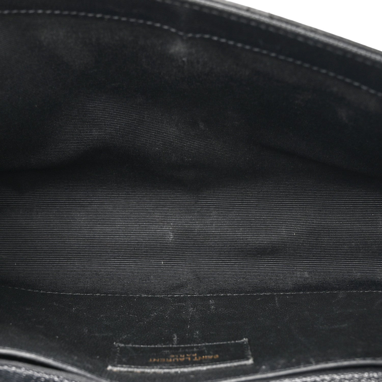Saint Laurent Grain De Poudre Medium Classic Monogram Kate Satchel Black 5 of 14