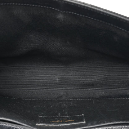 Saint Laurent Grain De Poudre Medium Classic Monogram Kate Satchel Black 5 of 14