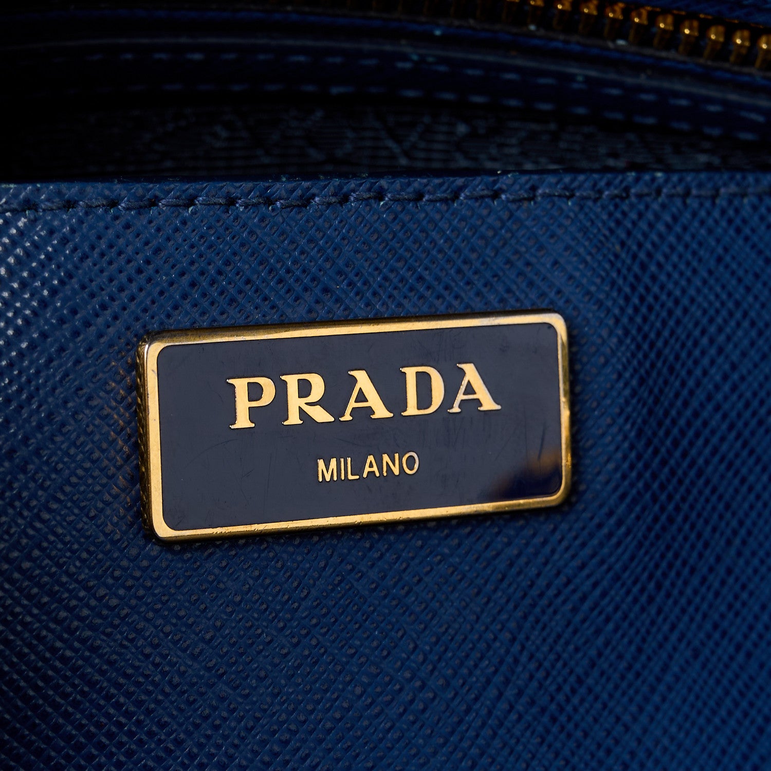 Prada Saffiano Medium Galleria Double Zip Tote Bluette 5 of 11