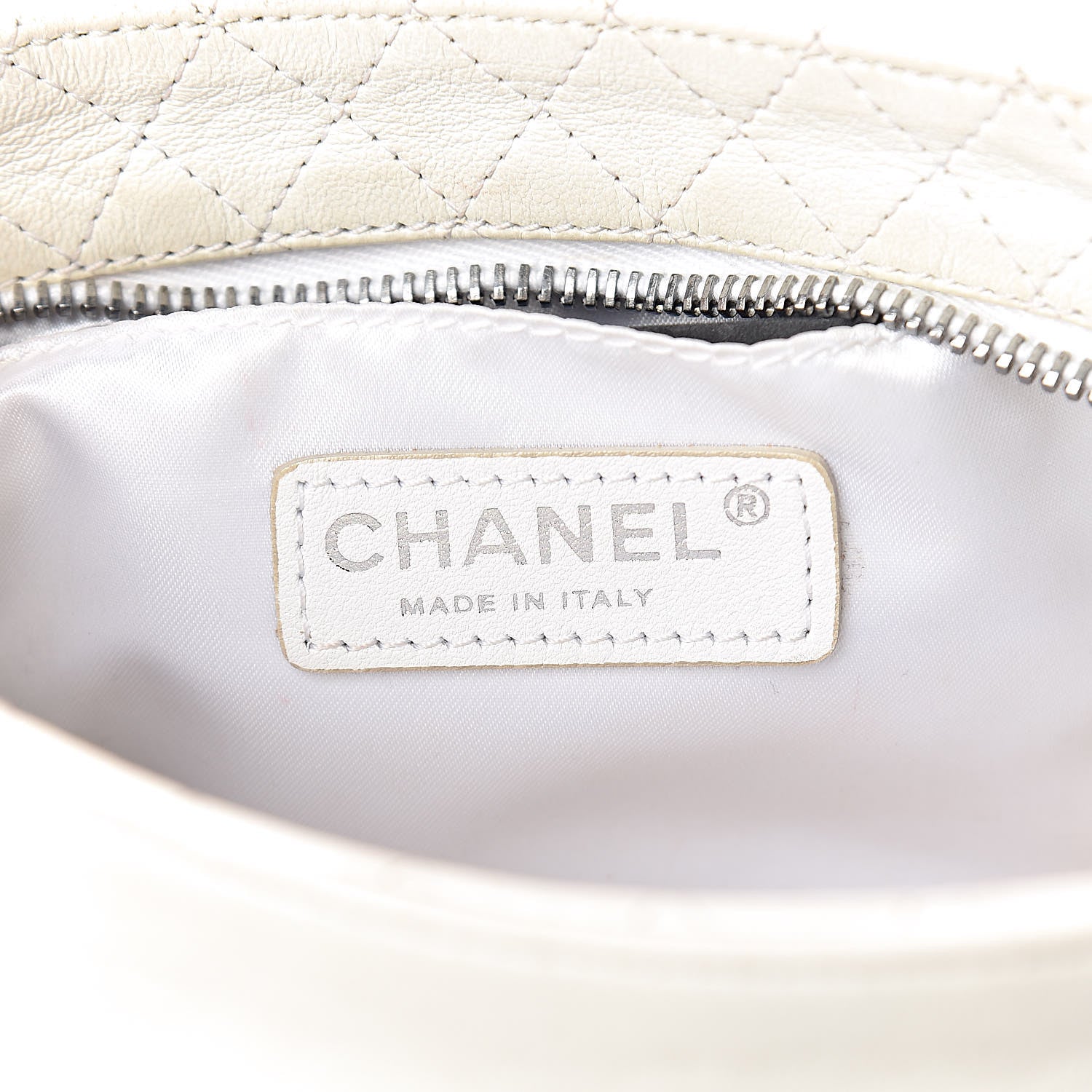 Chanel Lambskin Soft and Chain Pochette White 6 of 10