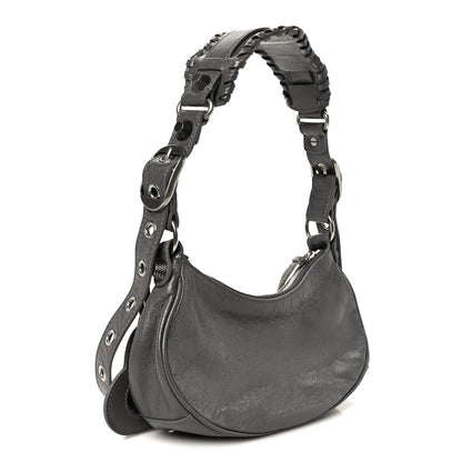 Balenciaga Agneau Arena Le Cagole Shoulder Bag XS Dark Grey 4 of 11