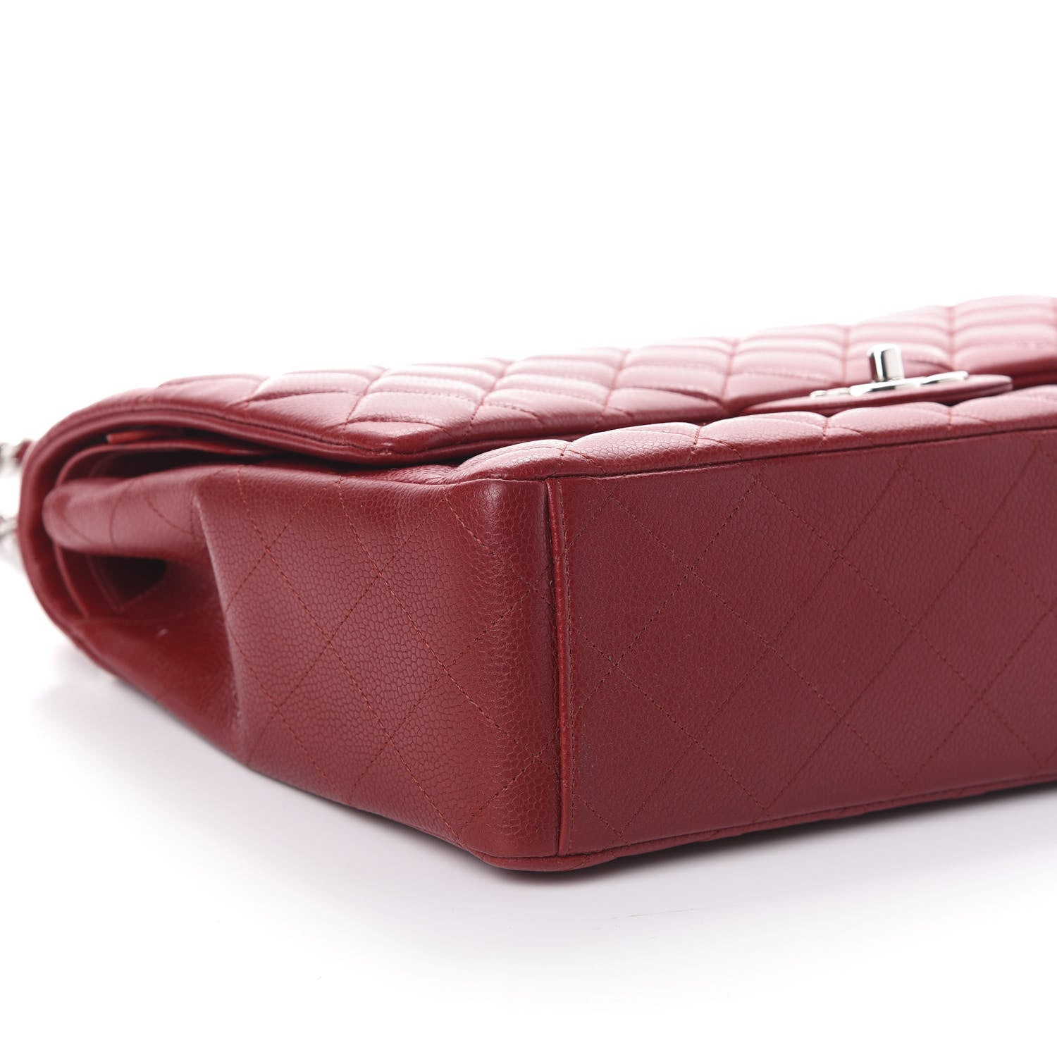 Chanel Caviar Quilted Maxi Double Flap Red 9 of 10