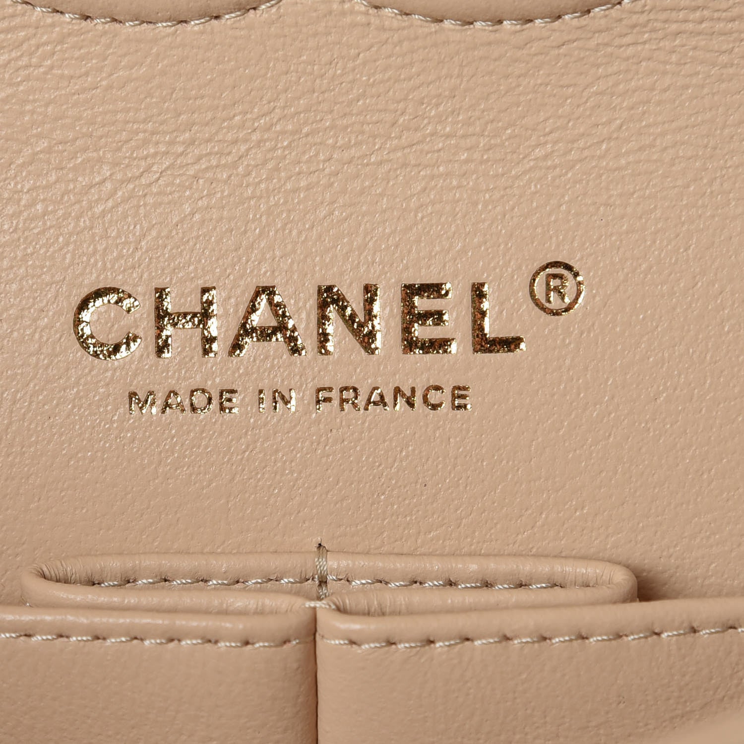 Chanel Caviar Quilted Medium Double Flap Beige Clair 8 of 9