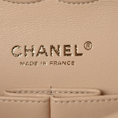 Chanel Caviar Quilted Medium Double Flap Beige Clair 8 of 9