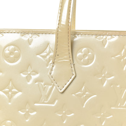 Louis Vuitton Vernis Wilshire MM Blanc Corail 16 of 17