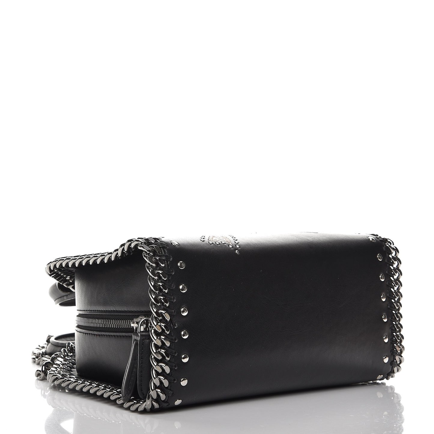 Eco Alter Nappa Mini Falabella Box Bird Top Handle Bag Black