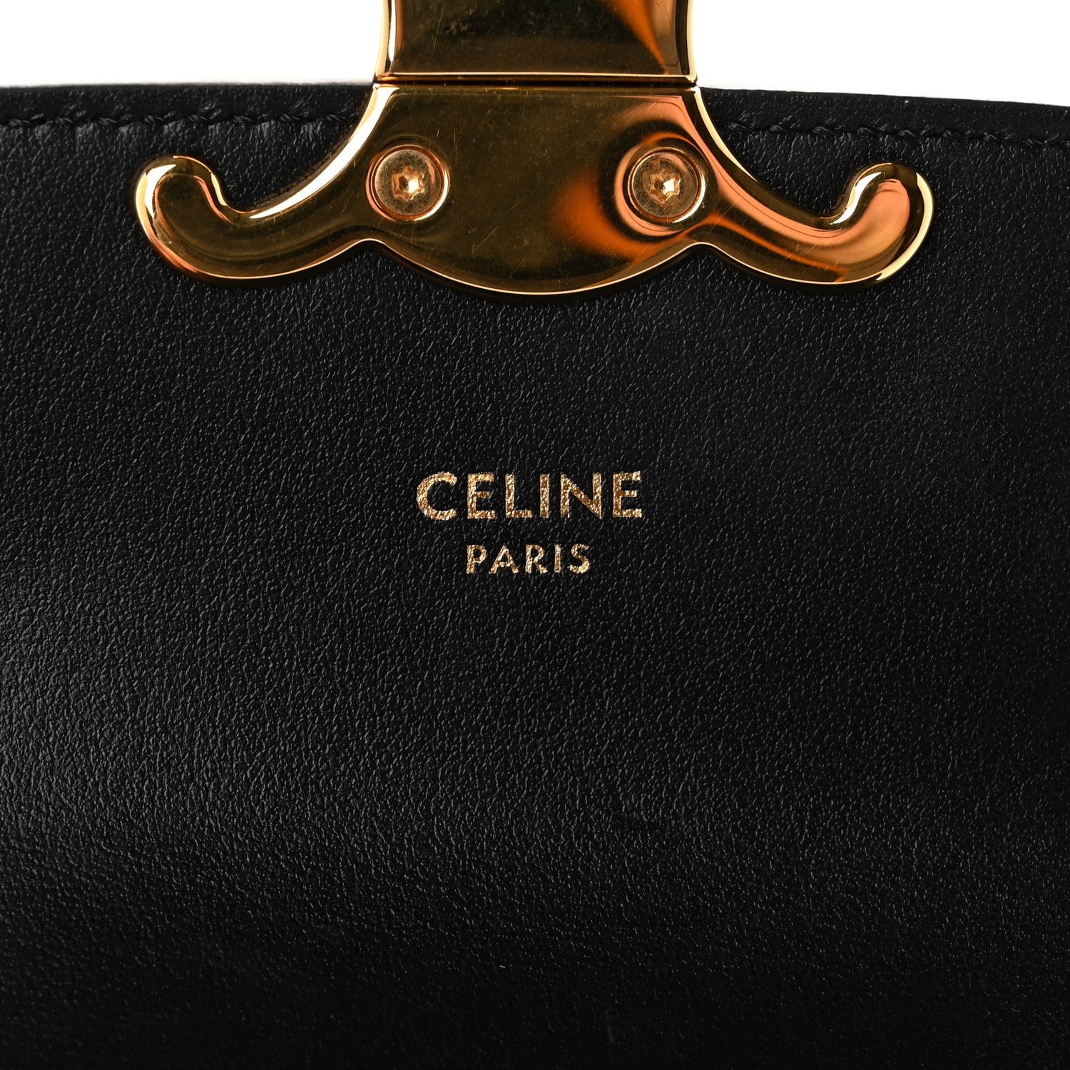 Celine Shiny Calfskin Mini Chain Claude Black 6 of 11