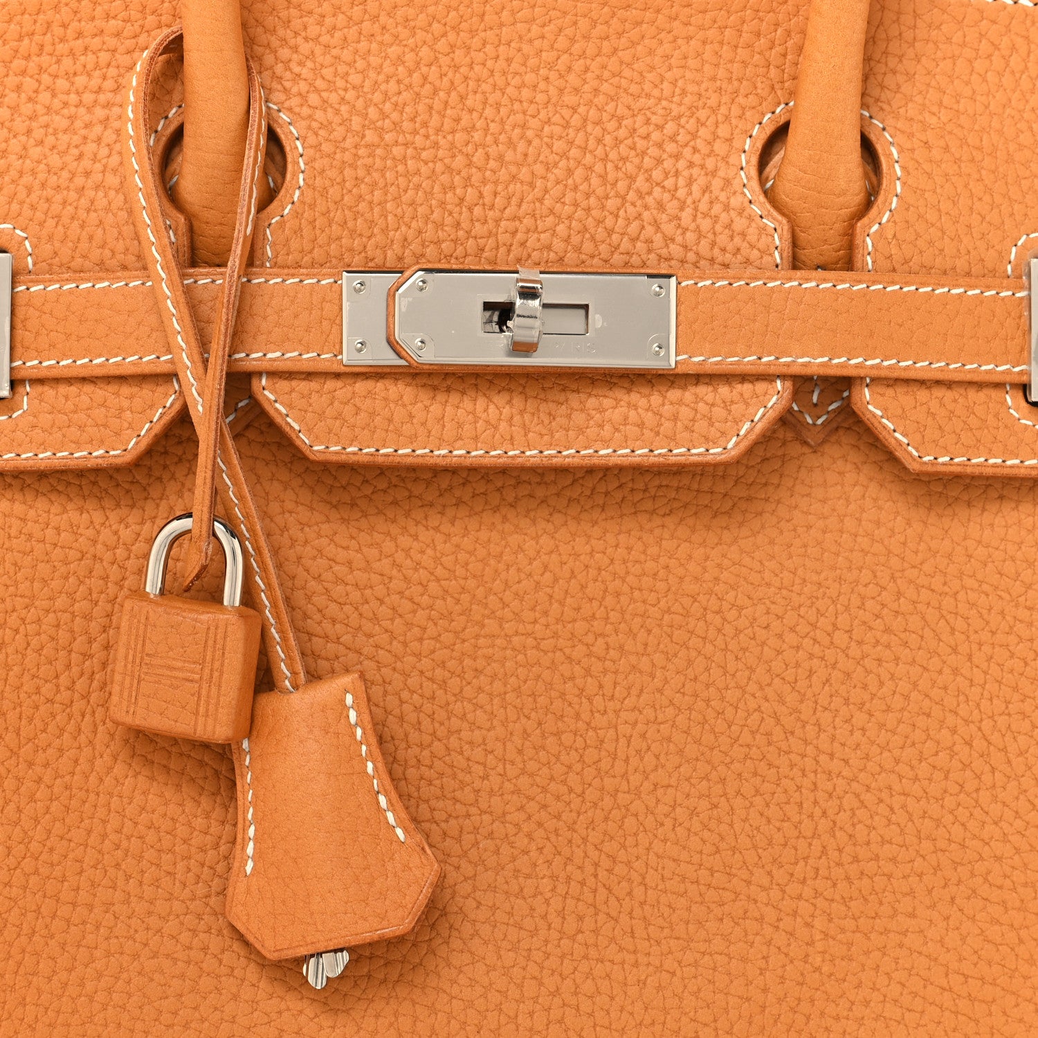 Hermes Vache Naturelle Grainee Birkin Sellier 30 Natural Sable 8 of 13