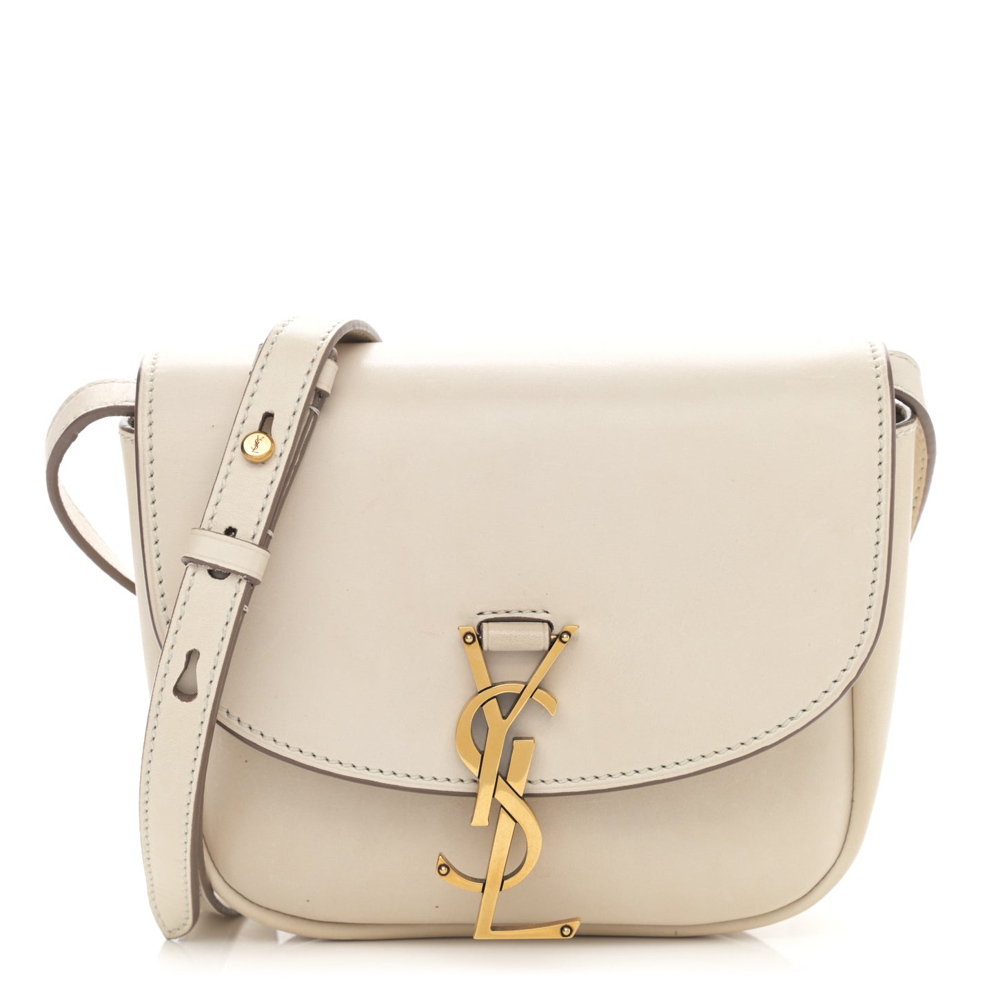 Smooth Calfskin Small Kaia Satchel Latte