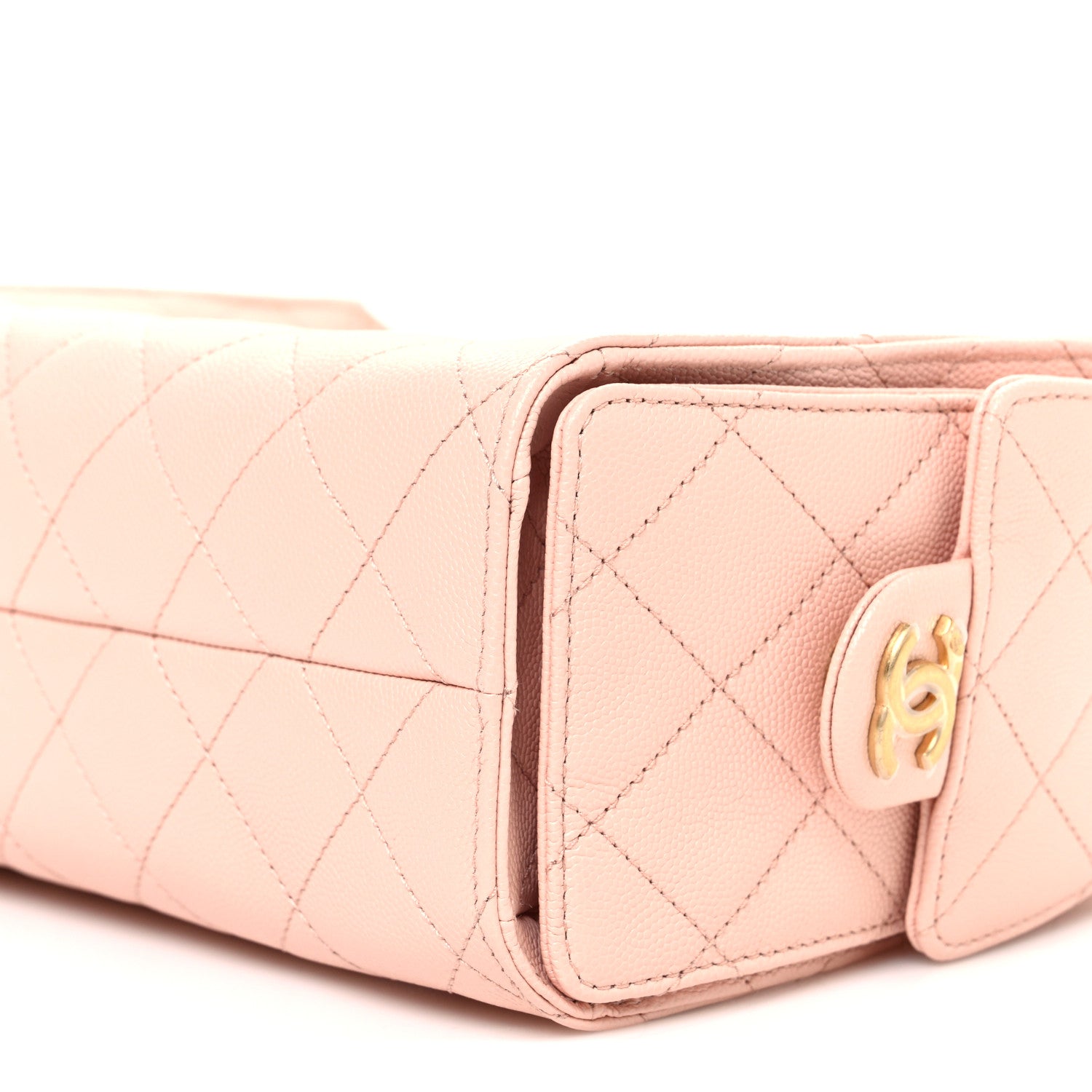 Chanel Caviar Quilted Mini Chanel 25 Handbag Light Pink 10 of 11
