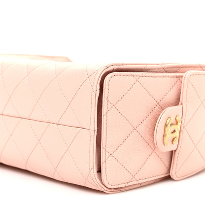 Chanel Caviar Quilted Mini Chanel 25 Handbag Light Pink 10 of 11