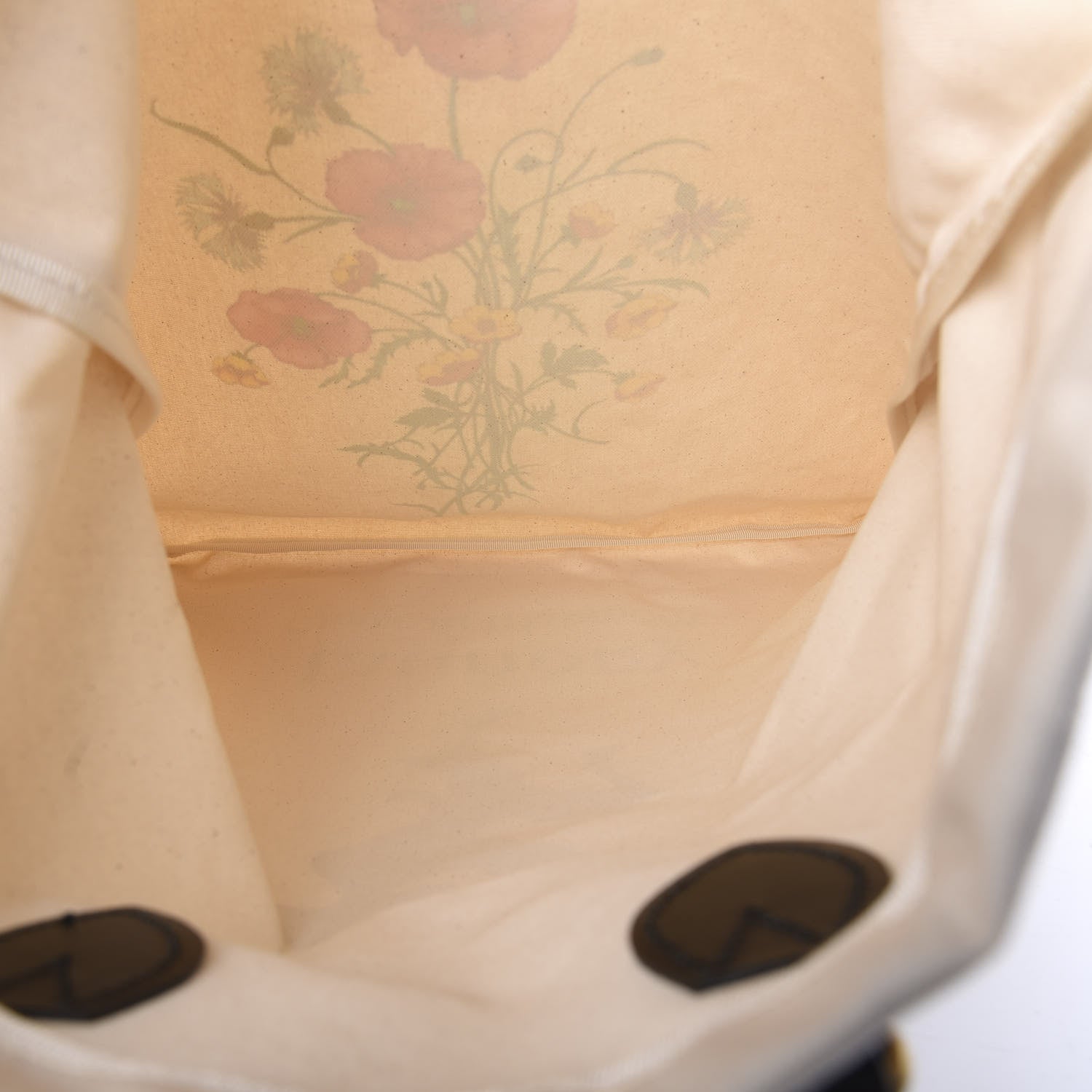 Gucci Canvas Chateau Marmont Drawstring Tote Beige 5 of 10