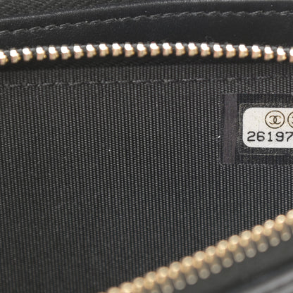Chanel Lambskin Quilted Small Boy Clutch With Chain Black 10 of 18