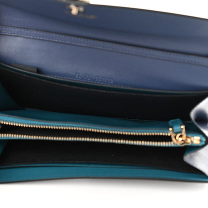 Bulgari Calfskin Serpenti Forever Chain Wallet Blue 5 of 12